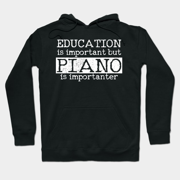 Piano Shirt Music Teacher Tshirt Pianist Musical Vintage Tee Hoodie by Alita Dehan